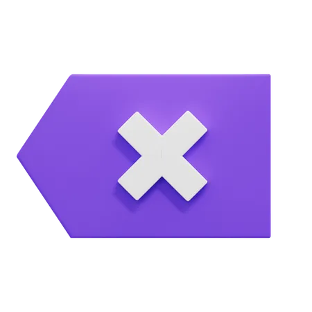 Rücktaste  3D Icon