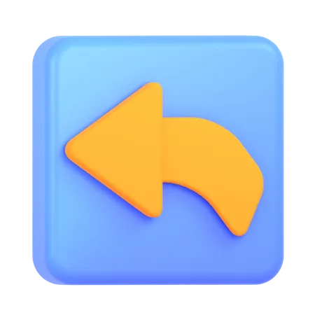 Rückwärts  3D Icon