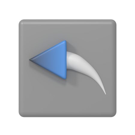 Rückwärtspfeil  3D Icon