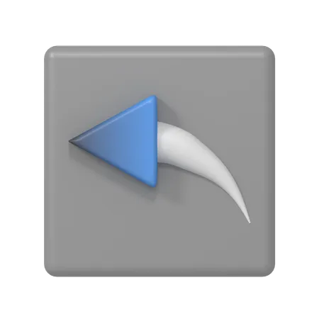 Rückwärtspfeil  3D Icon