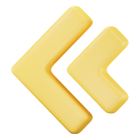 Rückwärtspfeil  3D Icon