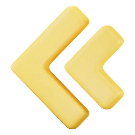 Rückwärtspfeil  3D Icon