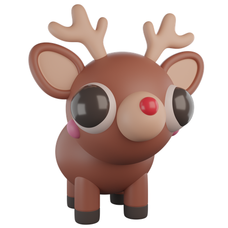 Rudolph reindeer  3D Icon