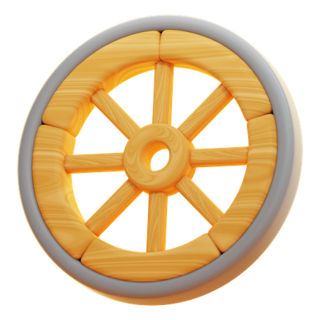 Rueda  3D Icon