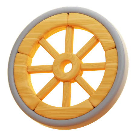 Rueda  3D Icon