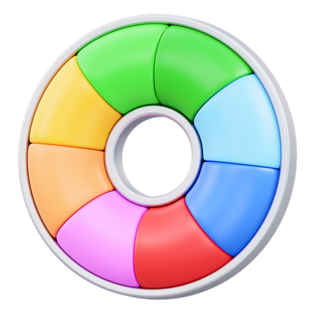 Rueda de color  3D Icon