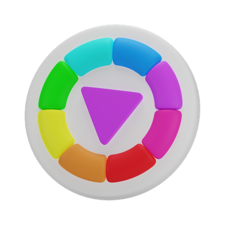 Rueda de color  3D Icon