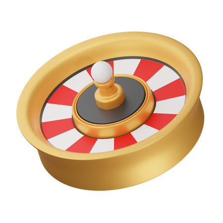 Rueda de la ruleta  3D Icon