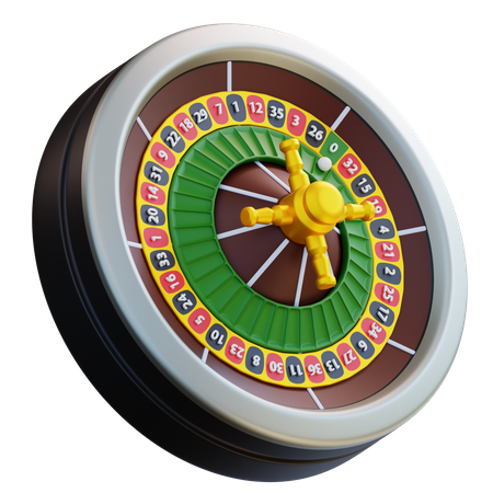 Rueda de la ruleta  3D Icon