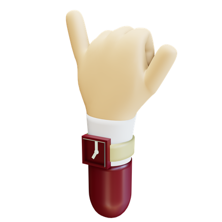 Ruf mich an Geste  3D Icon