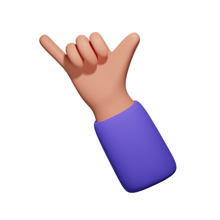 Ruf mich an Geste  3D Icon