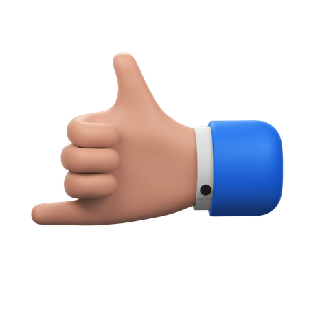 Ruf mich an Handbewegung  3D Icon