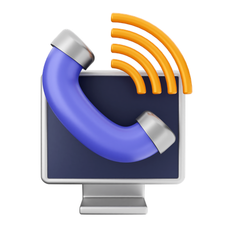 Helpdesk anrufen  3D Icon