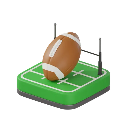 Le rugby  3D Icon