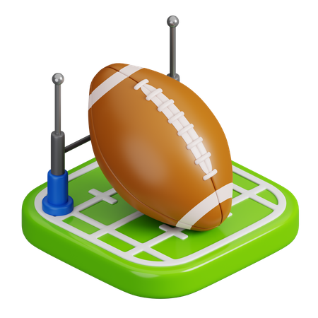 Rugby  3D Icon