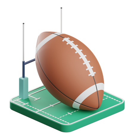 Rugby  3D Icon