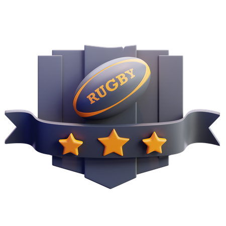 Rugby-Abzeichen  3D Icon