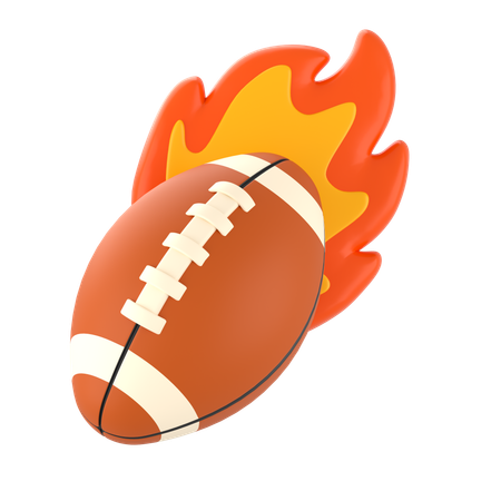 Rugby Ball  3D Icon