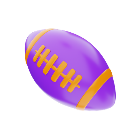Rugby Ball 3D Illustration
