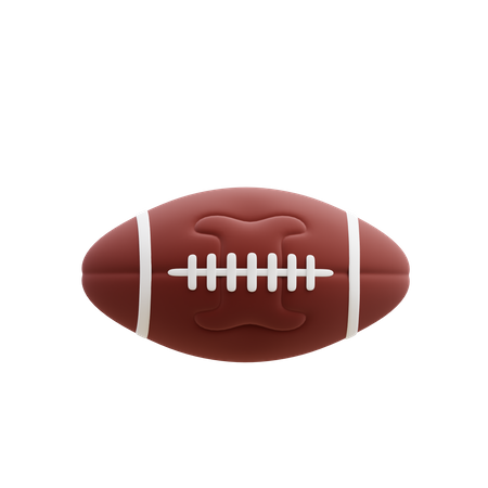 Rugby Ball 3D Illustration