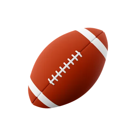 3 D Rendering Brown American Soccer Ball Icon 3 D Render Contact Team Sport Game Icon American Soccer Ball 3D Icon