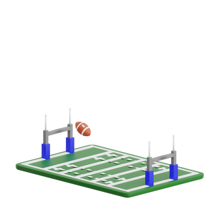 Rugby Field  3D Icon