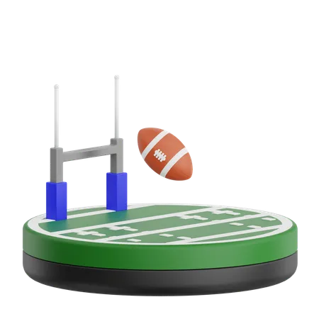 Rugby Field  3D Icon