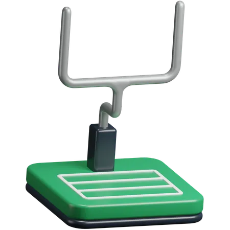 Rugby Field + Goal post  3D Icon