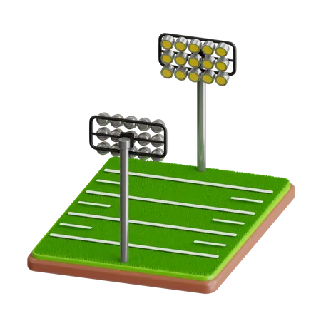 Rugby Pitch  3D Icon