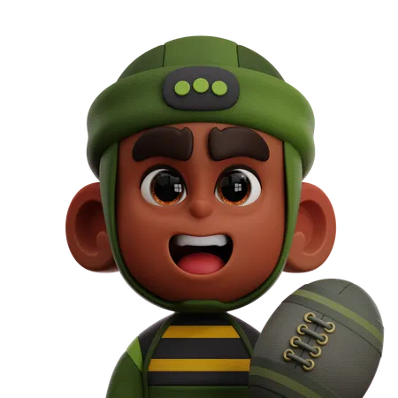 Rugby Player  3D Icon