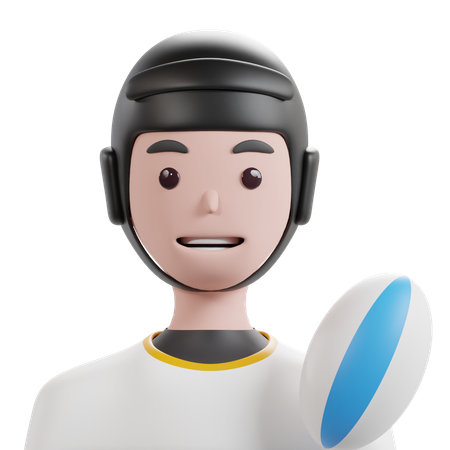 Rugby Spieler  3D Icon