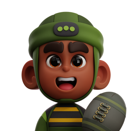 Rugby Spieler  3D Icon