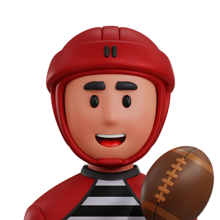 Rugby Spieler  3D Icon