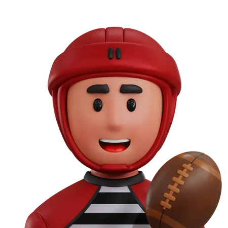 Rugby Spieler  3D Icon