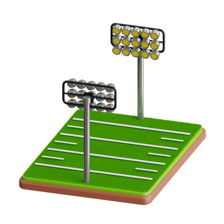 Rugbyfeld  3D Icon