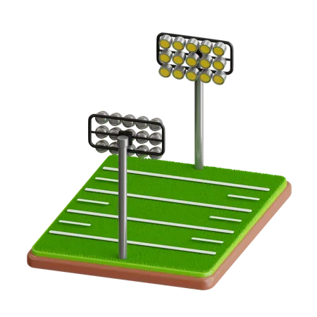 Rugbyfeld  3D Icon