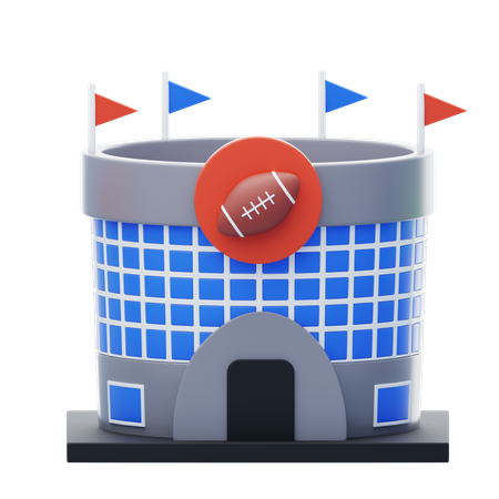 Rugby-Stadion  3D Icon