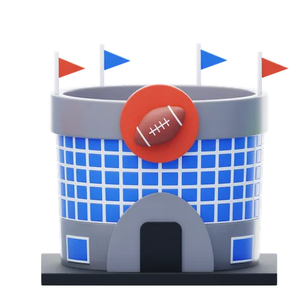 Rugby-Stadion  3D Icon