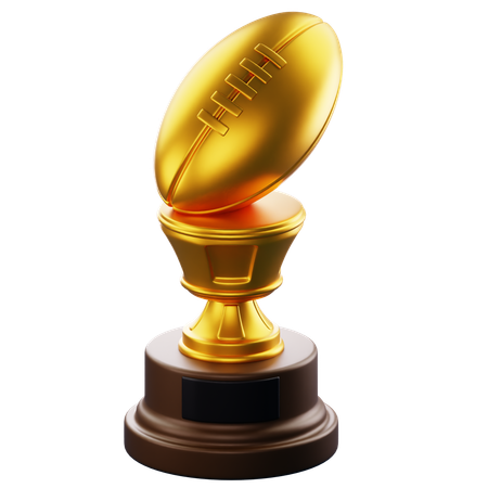 Rugby Trophy  3D Icon