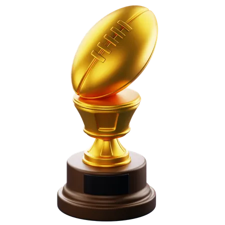 Rugby Trophy  3D Icon