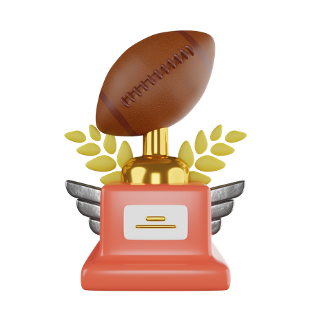 Rugby Trophy  3D Icon