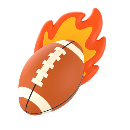 Rugbyball  3D Icon