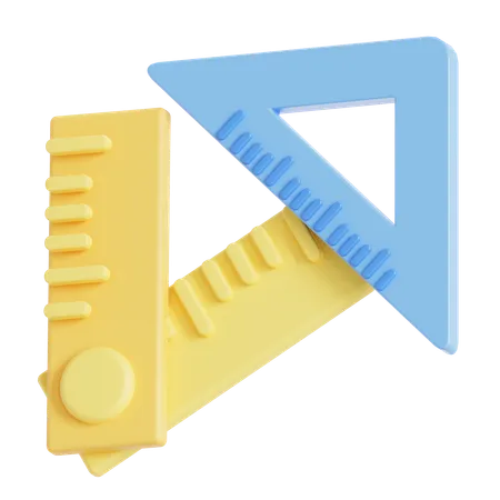 Ruler Tools For Construction 3D Icon