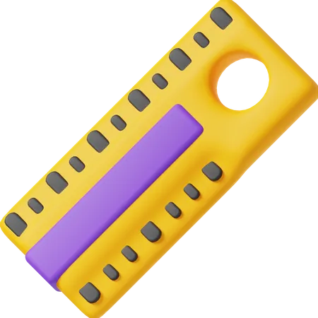 Ruler  3D Icon