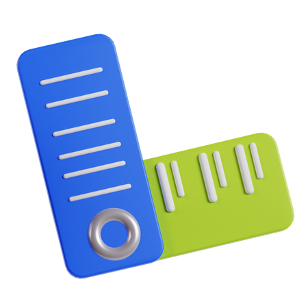 Ruler  3D Icon