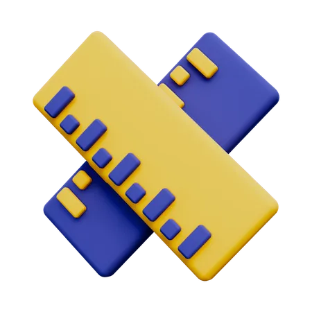 Ruler  3D Icon