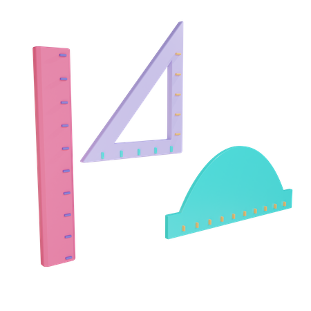 Ruler 3D Illustration