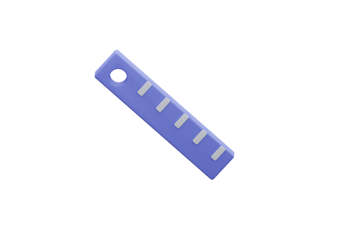 Ruler Scale  3D Icon