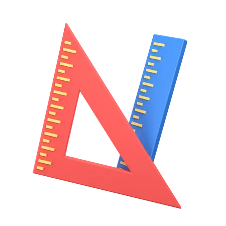 Ruler Set  3D Icon