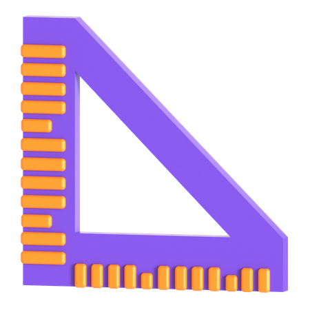 Ruler triangle  3D Icon